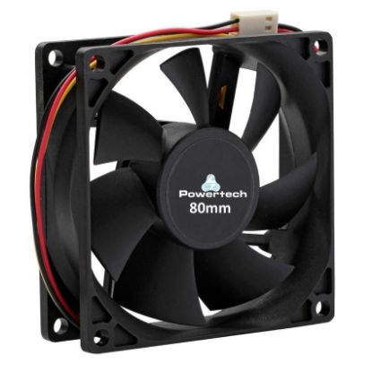 Εικόνα της POWERTECH ανεμιστήρας PT-155, 80 x 80 x 25mm, 12V, 3pin & 4 βίδες