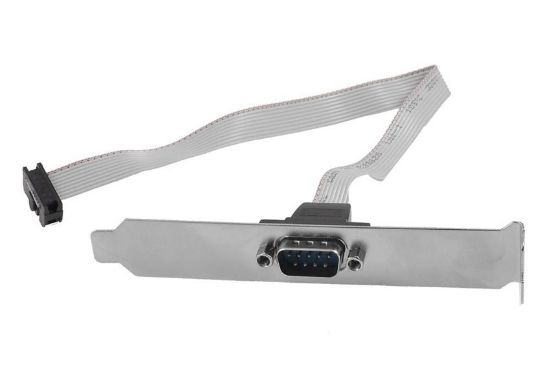 Picture of POWERTECH αντάπτορας DB9 αρσενικό σε 10PIN flat καλώδιο SLOT-001, 30cm