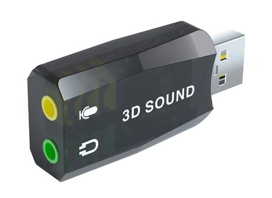 Picture of POWERTECH USB Κάρτα ήχου 5.1CH, με έξοδο μικρόφωνου και ακουστικού