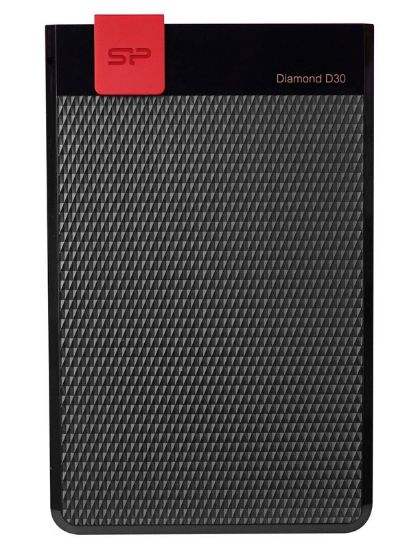 Εικόνα της SILICON POWER Εξωτερικός HDD 1TB Diamond D30 D3S, USB 3.1, Black