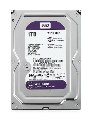Picture of WD σκληρός δίσκος 3.5" Purple Surveillance 1TB, 64MB, 5400RPM, SATA III