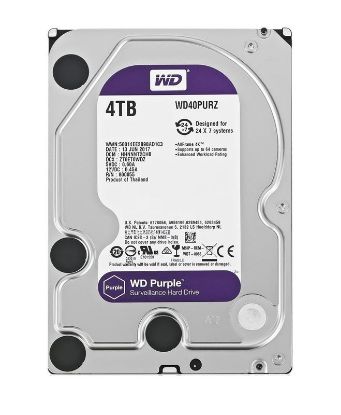 Εικόνα της WD σκληρός δίσκος 3.5" Purple Surveillance 4TB, 64MB, 5400RPM, SATA III