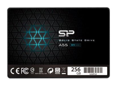 Εικόνα της SILICON POWER SSD A55 256GB, 2.5", SATA III, 550-450MB/s 7mm, TLC