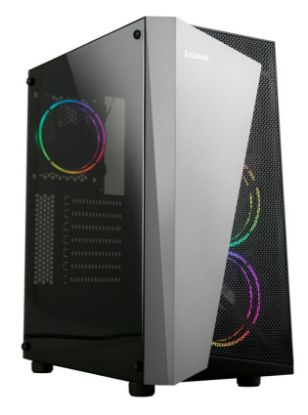 Εικόνα της ZALMAN PC case S4 Plus, mid tower, 400x206x458mm, 3x fan, διάφανο πλαϊνό