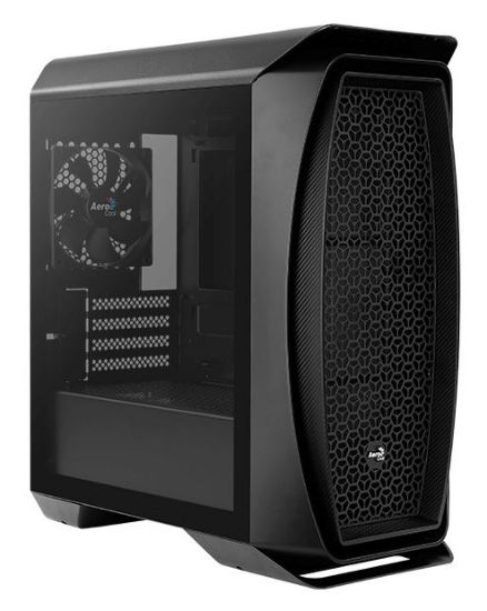 Picture of AEROCOOL PC mini tower Aero one ECLIPSE-G-BK-V1, 210x459x403mm, 4x fan