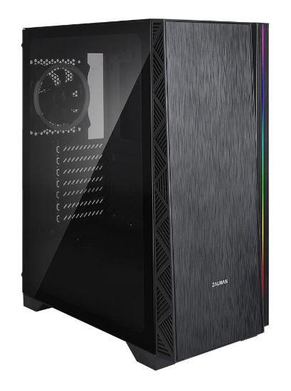 Picture of ZALMAN PC case Z3 NEO, mid tower, 410x210x480mm, 2x fan, διάφανο πλαϊνό
