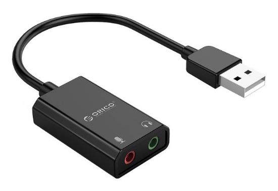 Εικόνα της ORICO USB κάρτα ήχου SKT2, USB2.0, 2x 3.5mm, μαύρο