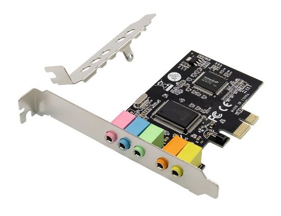 Picture of POWERTECH κάρτα επέκτασης PCIe σε 6x channel audio ST17, CM8738
