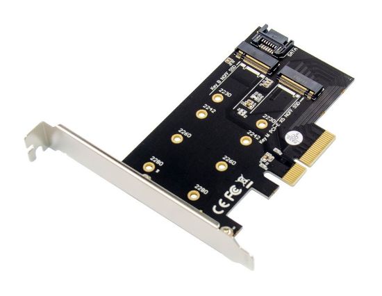 Εικόνα της POWERTECH κάρτα επέκτασης 4x PCIe σε M.2 B & M Key ST59