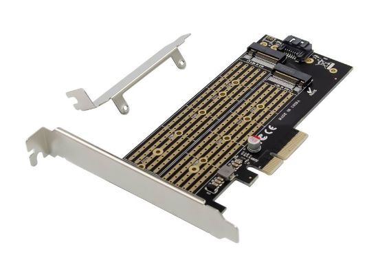 Εικόνα της POWERTECH κάρτα επέκτασης 4x PCIe σε M.2 B & M Key NVMe ST531