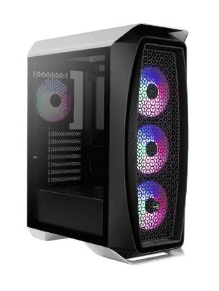 Picture of AEROCOOL PC case mid tower Aero One Frost, 195x461x411mm, 4x fan, λευκό
