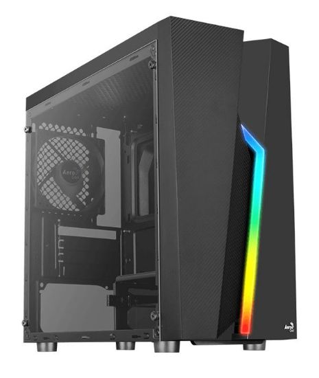 Picture of AEROCOOL PC case mini tower BOLT-MINI, 200.7x369.5x381mm, 1x fan, μαύρο