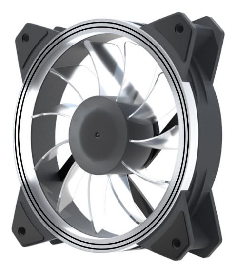 Picture of ORICO LED ανεμιστήρας CSF-2SY-4P, 120mm, 4pin & 3pin, dual ring RGB