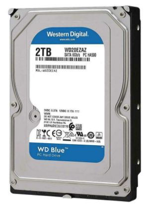 Picture of WD Blue Σκληρός Δίσκος WD20EZAZ 2TB, 3.5", 256MB Cache, 5400RPM, 6Gb/s