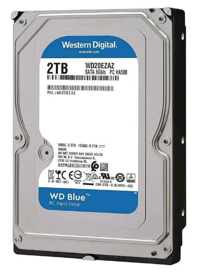 Picture of WD Blue Σκληρός Δίσκος WD20EZAZ 2TB, 3.5", 256MB Cache, 5400RPM, 6Gb/s