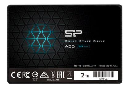 Εικόνα της SILICON POWER SSD A55 2TB, 2.5", SATA III, 560-530MB/s, 7mm, TLC