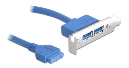 Picture of DELOCK κάρτα επέκτασης USB 19 pin σε 2x USB 3.0 82976, low profile