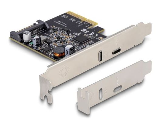 Εικόνα της DELOCK κάρτα επέκτασης PCI x4 σε USB-C & USB-C PD 90074, 20W, 20Gbps