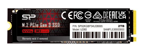 Εικόνα της SILICON POWER SSD PCIe Gen3x4 M.2 2280 UD80, 2TB, 3.400-3.000MB/s